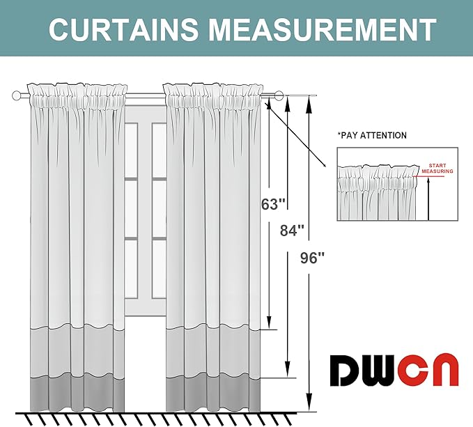 DWCN Blackout Curtains for Living Room Thermal Insulated, Energy Saving & Noise Reducing Bedroom Curtains, Silver Grey, W 70x L 84 Inch, Set of 2 Rod Pocket Curtain Panels