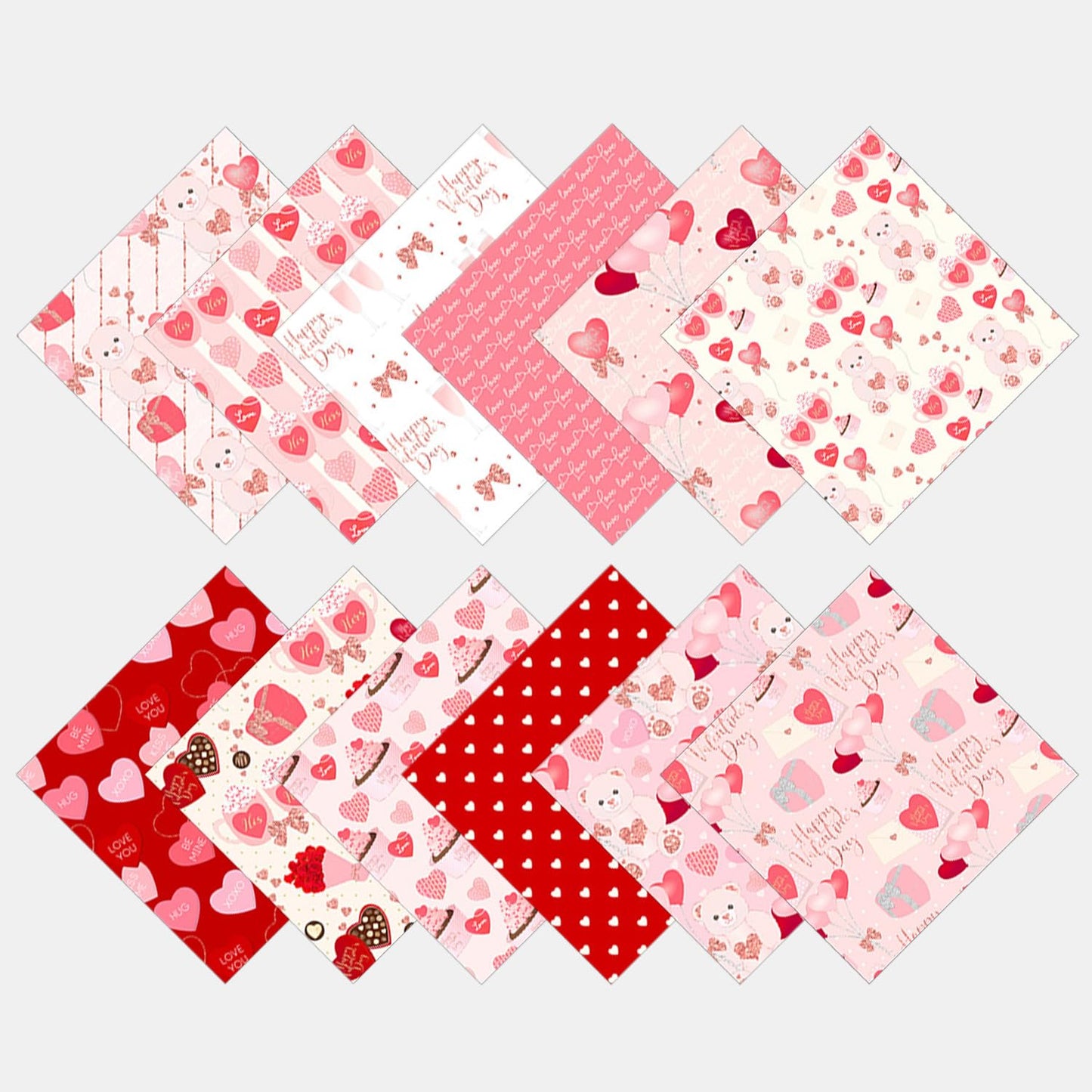 Valentine Hearts Scrapbook Paper Pad - 24 Sheets 6in Aesthetic Love Patterns Designed Decoupage Supplies for Journaling Folded Cardstock Making DIY Crafts Gift Wrapping Material