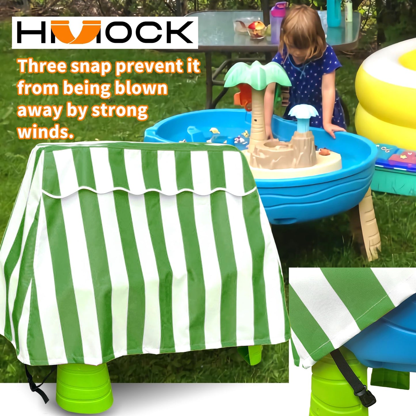 HMOCK Kids Water Table Cover, Outdoor Water Table Toys Cover for Water Table for Toddlers 1-3