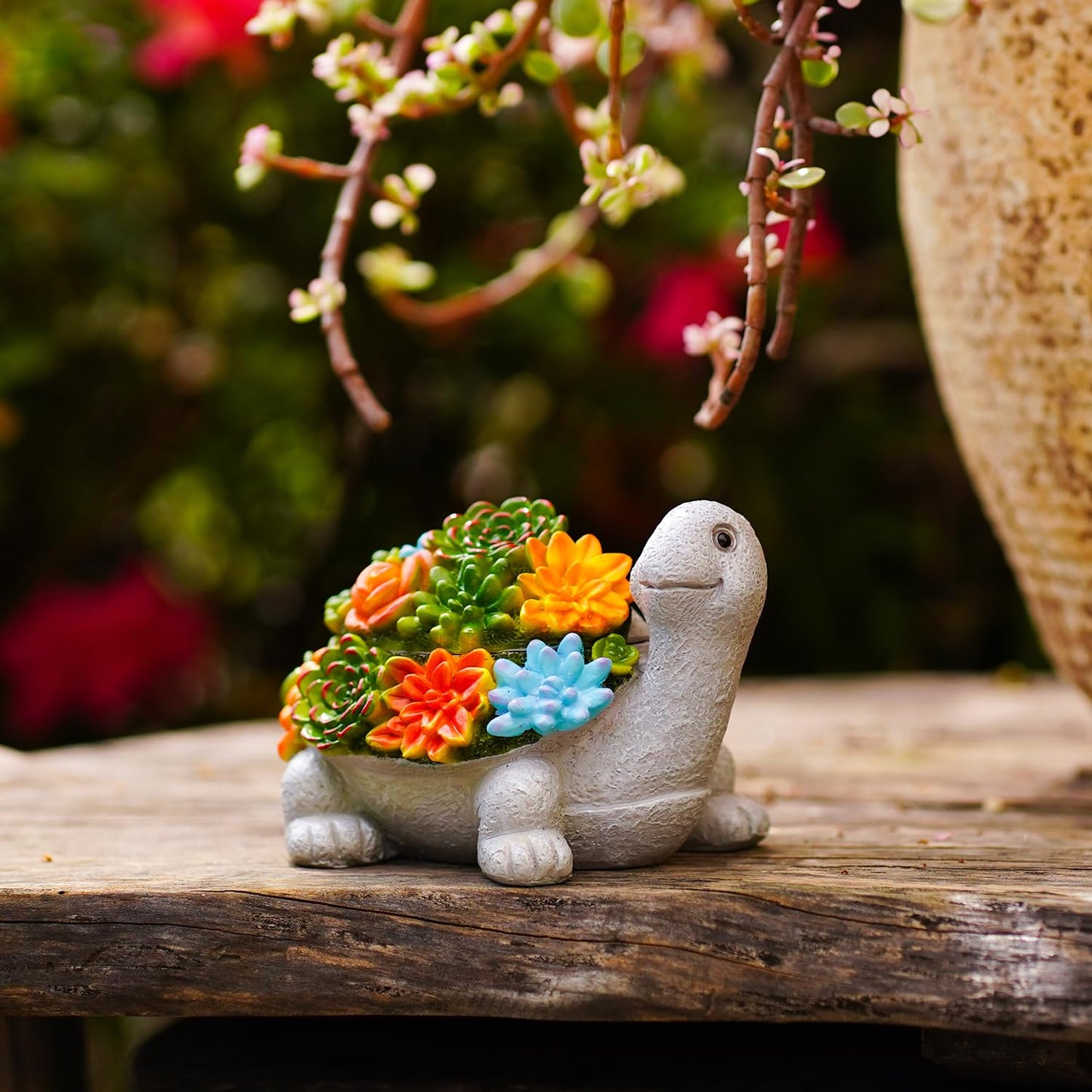 Fashionoda Outdoor Turtle Key Hider Statue - Cute Succulent Turtle Hide a Key Outdoor Decorative - Small Gift Box for Women, Home Decor & Gifts