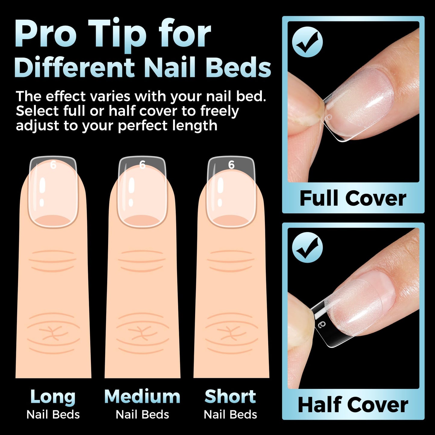 Extra Short Square Nail Tips: XS Short Nail Tips 360PCS Fake Nails 12 Sizes Soft Gel Pre-Shaped Acrylic Clear Square Press on Nails Tips for Nail Extension Home DIY Salon