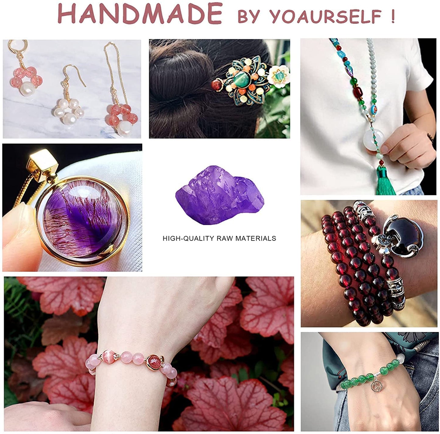 36PCS 10MM Natural Blue Sand Stone Beads Energy Healing Beads for DIY Jewelry Bracelet Necklace Making for Jewelry Making15Inch
