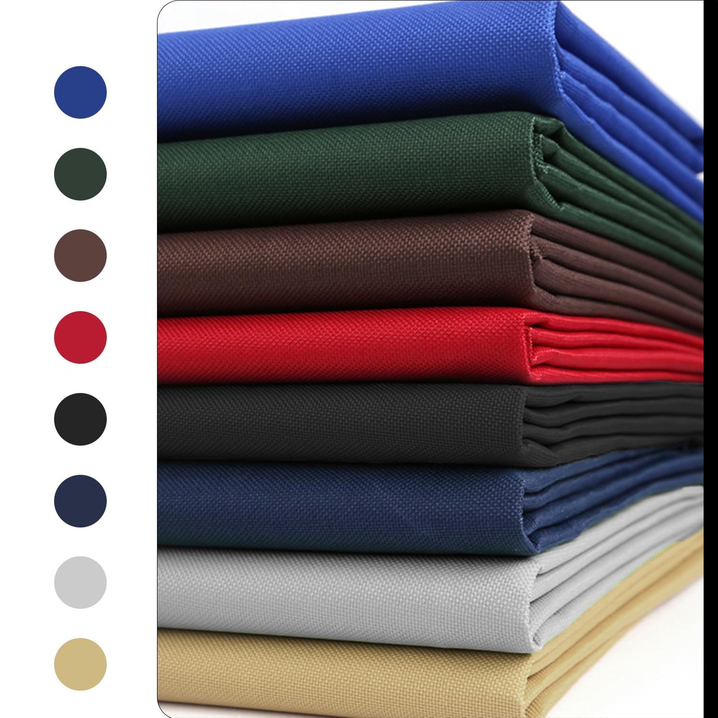 Waterproof Canvas Fabric by The Yard 58inch 600D Upholstery Material Polyester Fabric Outdoor Water Resistant Fabric for Sewing Chair Patio Cushion Bag Interior, Pre Cut 1 Yard Black