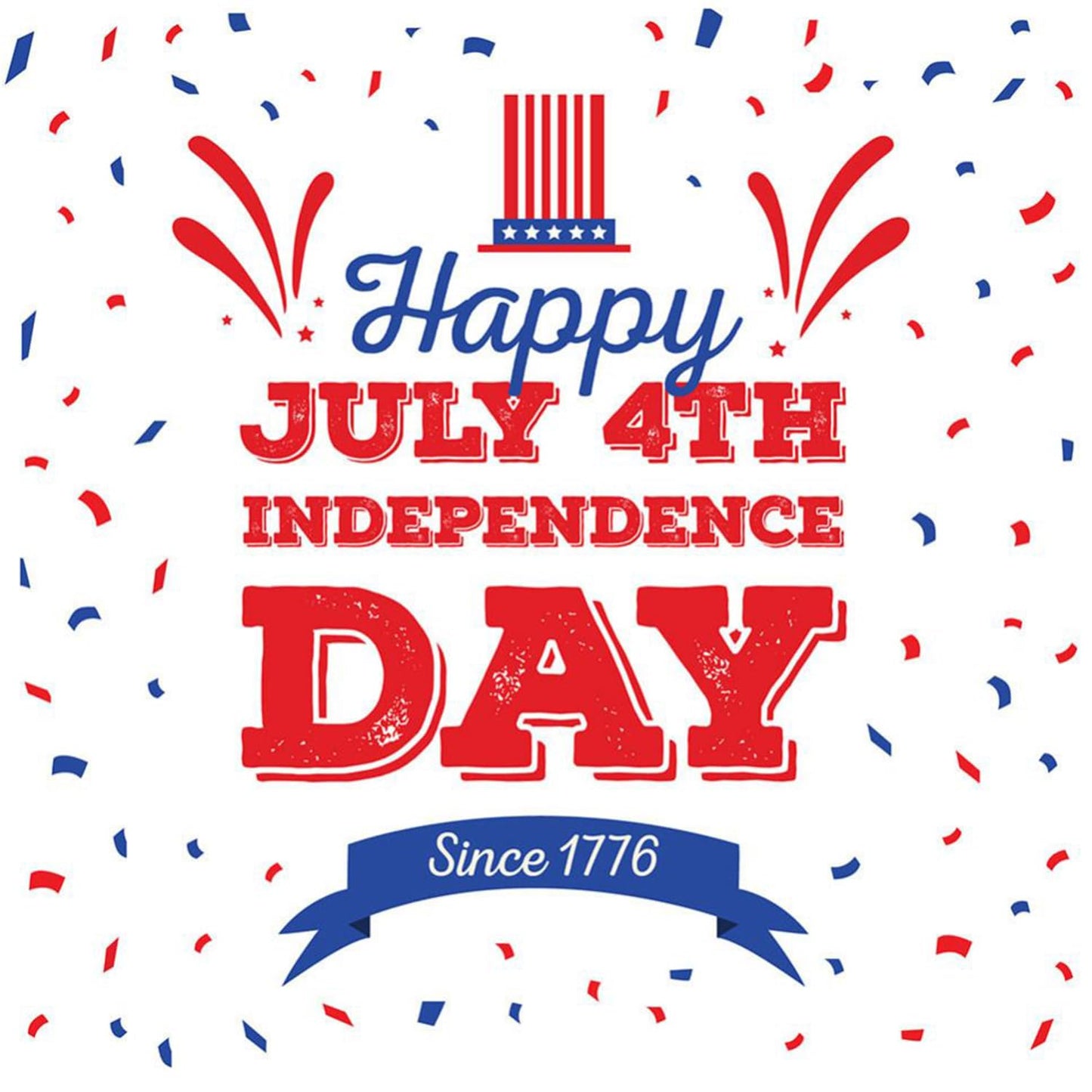 Independence Day Press on Nails Medium Square Fake Nails Gradient US Flag Color Stars Glitter with Fireworks False Nail 4th of July Stick on Glue on Artificial Fingernails for Women Holiday Manicure