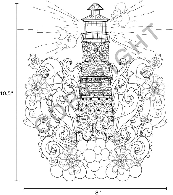 ZOCO Oceans Coloring Book Bundles – 10 Bulk Pack with Pencils – Mindfulness Gifts for Adults, Seniors, Teens, Kids – Great for Wellness Programs, Group Activities & Assisted Living