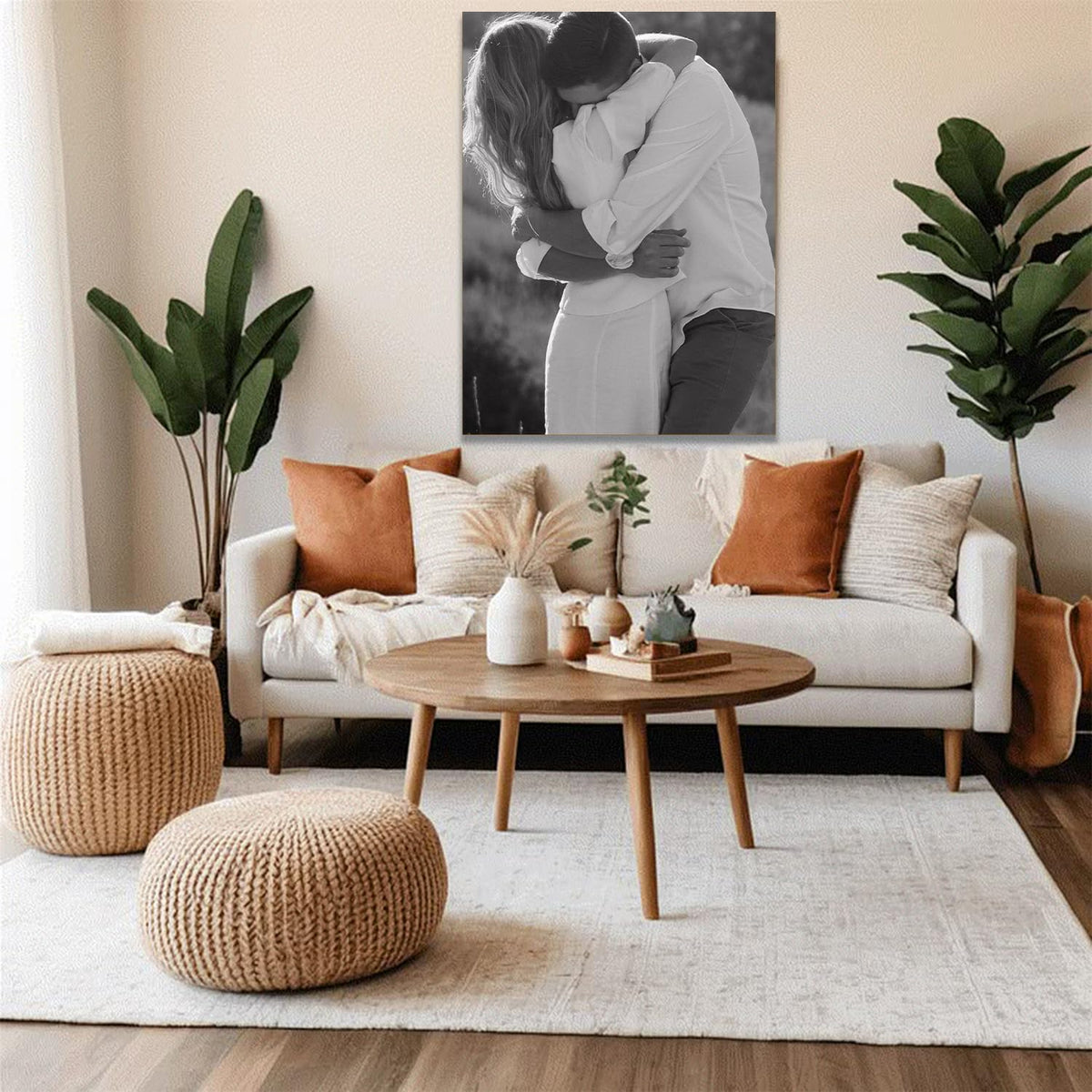 GZZFXXD Personalized Custom 24''x36''Canvas Prints with Your Photo/your Image Large Wallart Wall Decor for Bedroom Dining room Living room Children's room(Unframed)