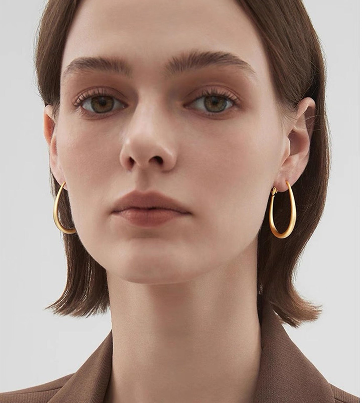 Gold Hoop Earrings Set for Women, 18 Pairs Hypoallergenic Chunky Open Pearl Hoops Earring Multipack, Gold Statement Hoop Earrings for Women Trendy Jewelry