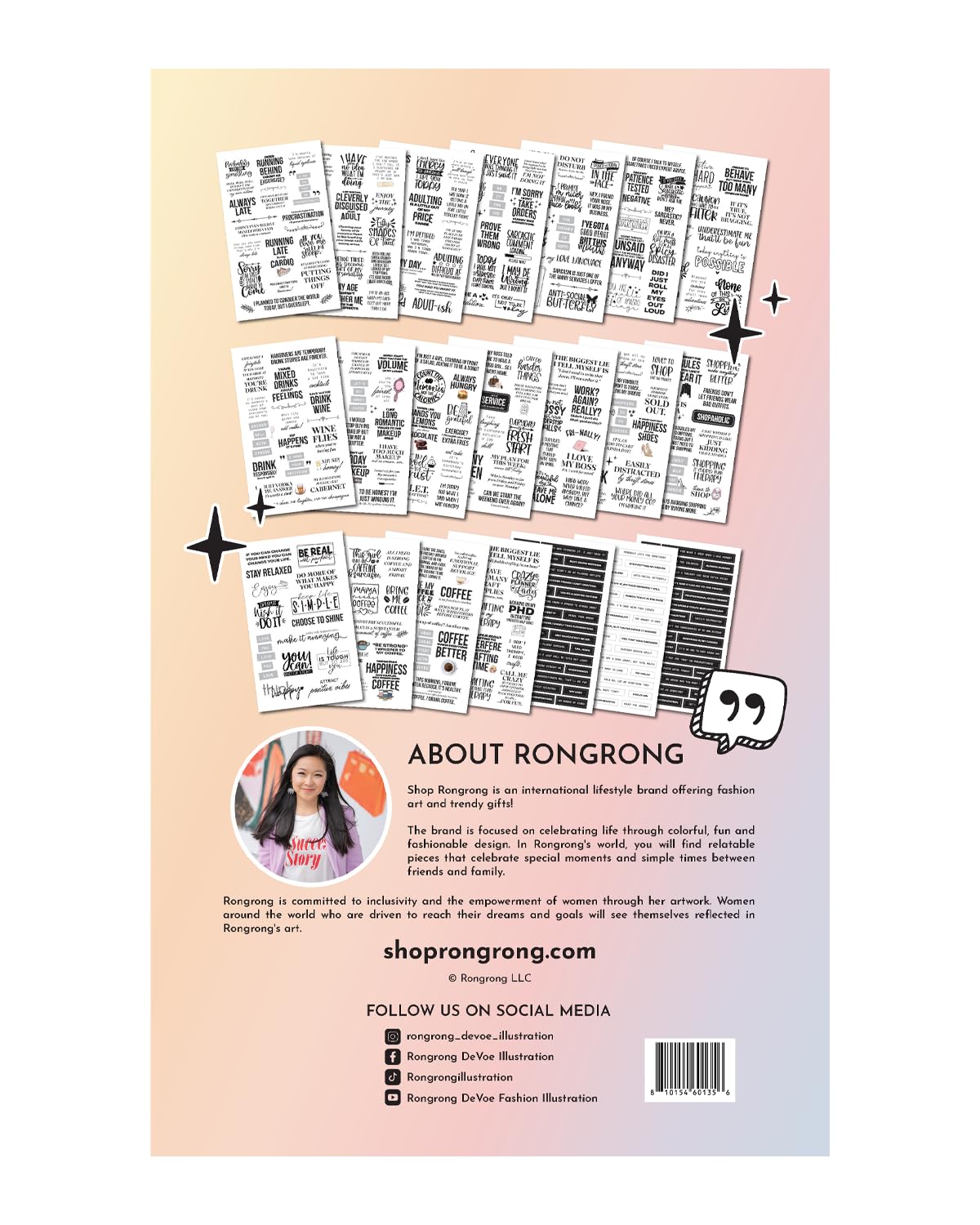 There is a Quote for That – Funny, Witty & Inspirational Planner Sticker Book for Adults – Bold Typography Stickers for Journals, Scrapbooks, and Bullet Planning