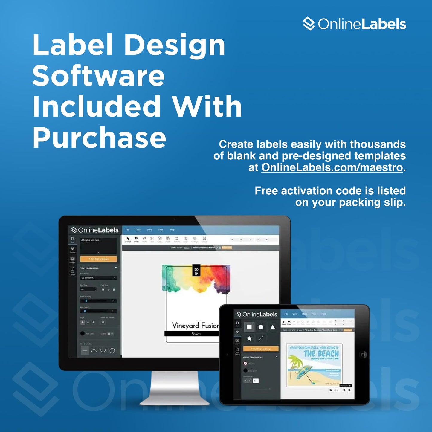 OnlineLabels 2" Round Labels – Permanent Adhesive, White Matte – for Jar Lids, Product Packaging, & Favors – for Inkjet & Laser Printers – Pack of 2,000 Labels, 100 Sheets OL5375WX