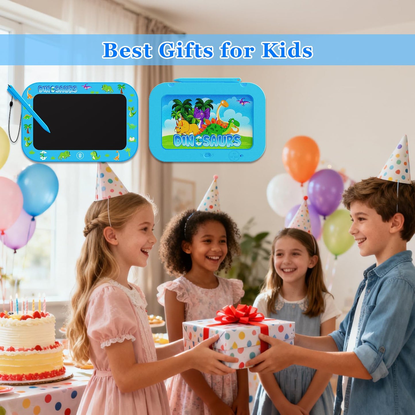 LCD Writing Tablet for Girls Boys Kids,10 Inch Colorful Toddler Doodle Board Drawing Tablet Toy