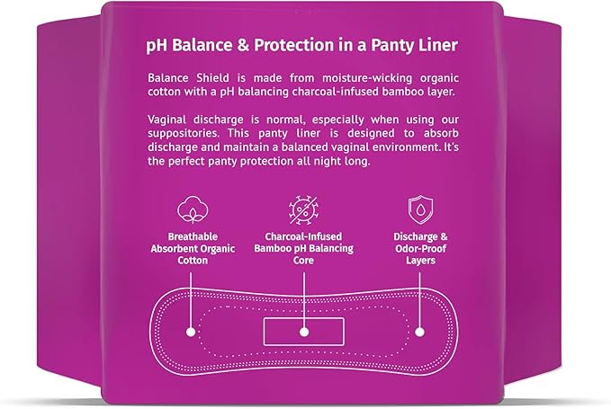 NutraBlast Balance Shield Panty Liners - Discharge & Odor-Proof Layers (180mm, 20-Pack)