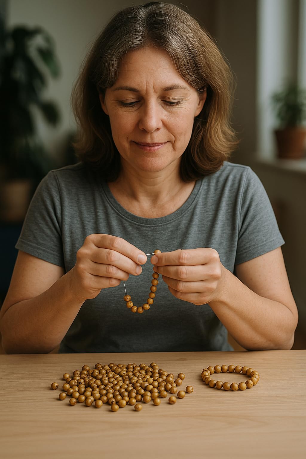 ZULUF 10mm Olive Wood Mala Beads Bulk (1000pcs) Cuentas para Hacer Rosarios Católicos Wooden Craft Beads for Jewelry Making Rosaries & Bracelets Holy Land Bethlehem with Certificate BEAD045