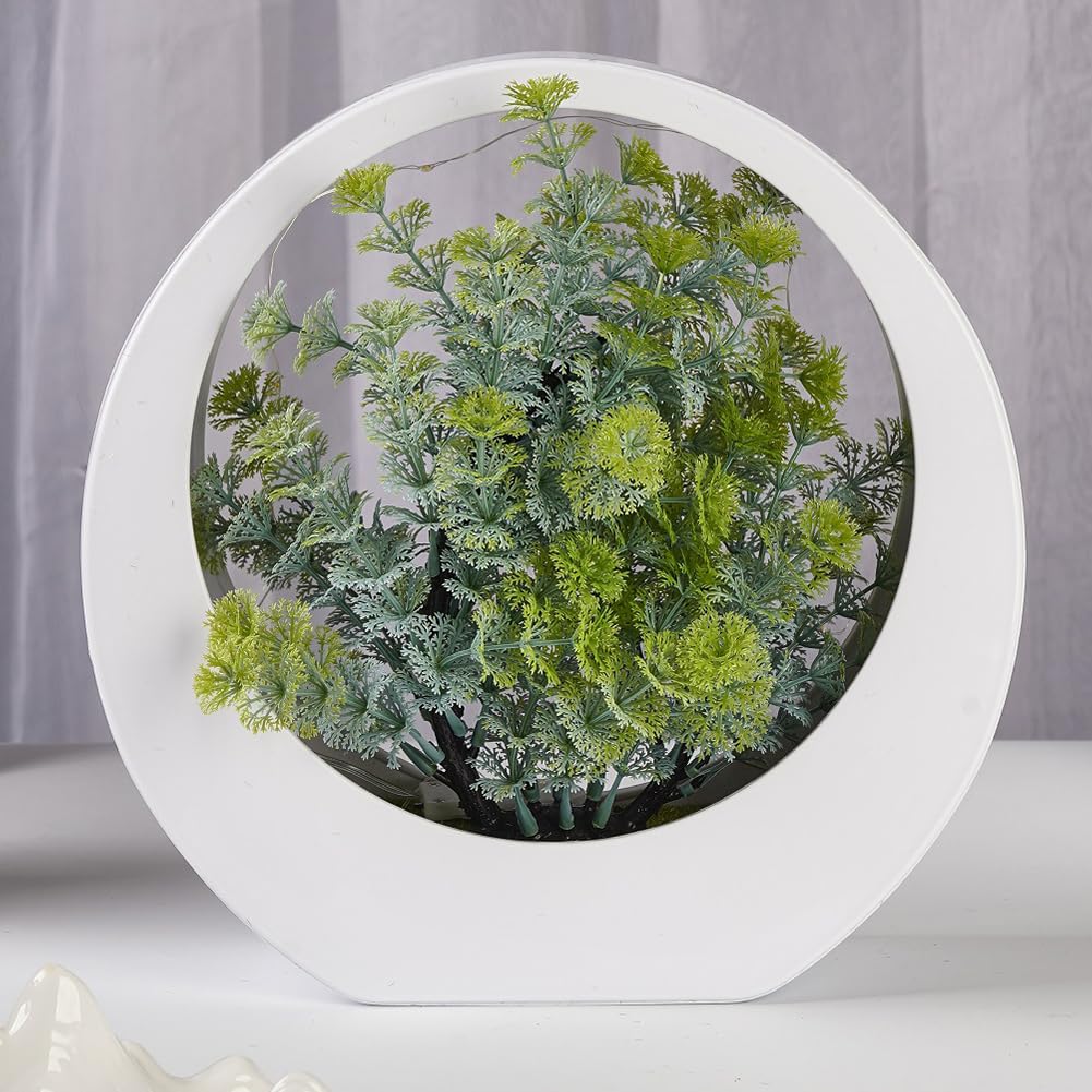 LED Artificial Bonsai Tree,Modern Home Office Decor, Warm Night Light, Festive Gift, Perfect for Various Occasions (Blue)