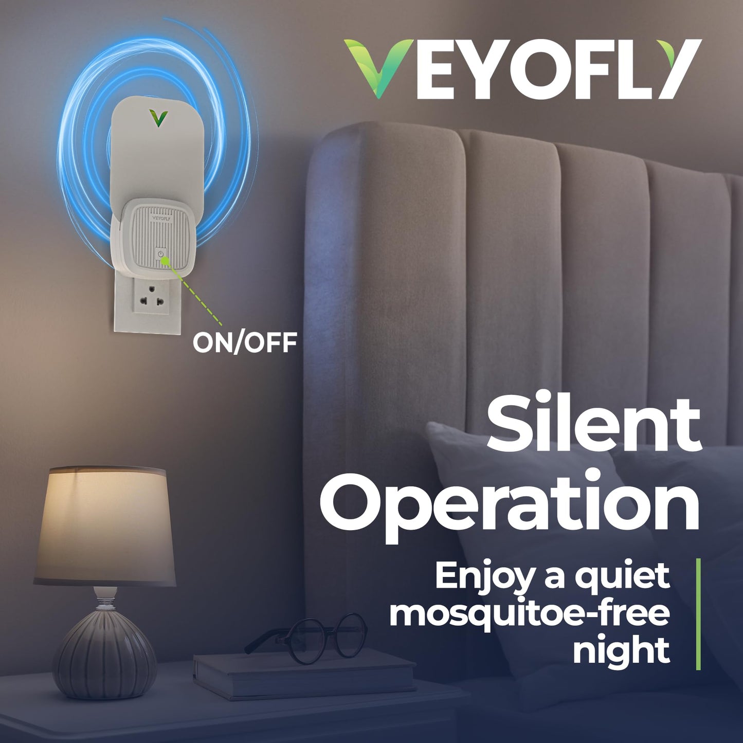 VEYOFLY Fly Catcher Indoor, Fly Trap Indoor, (1 Device + 2 Refills) Fruit Fly Traps for Indoors, Gnat Traps for House Indoor, Bug Killer, Fly Trap, Plug in Light Flying Insect Trap
