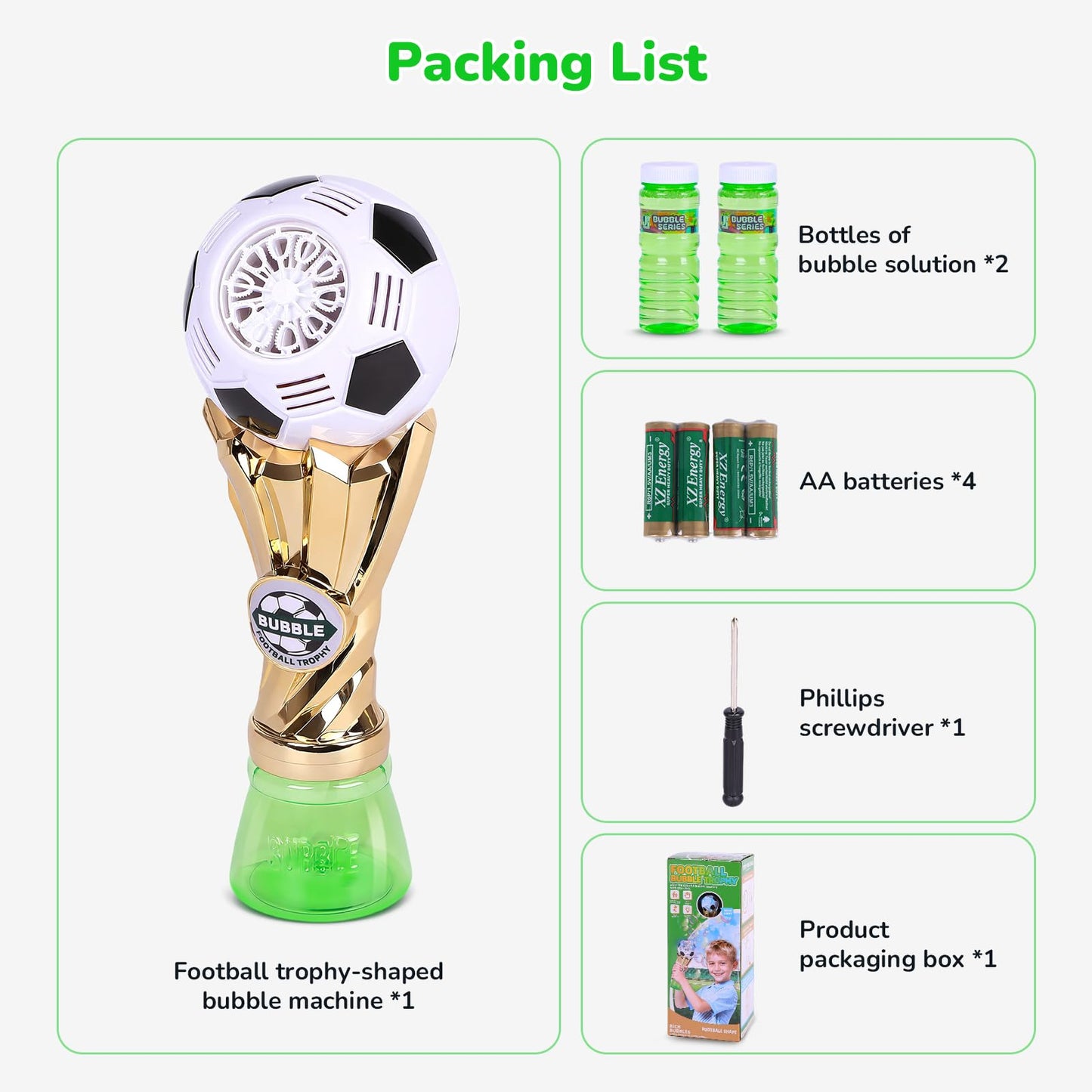 Football-Shaped Bubble Machine, Perfect for Children to Play with Complete with Bubble Solution – The Ideal Toy Bubble Machine for Kids