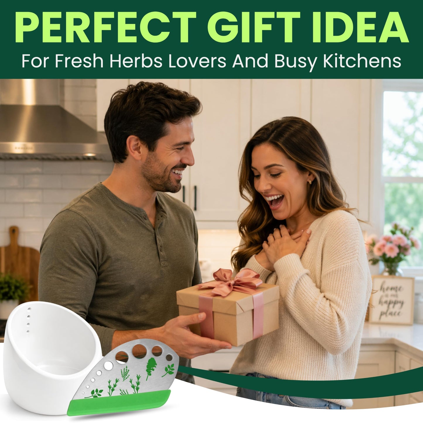 Ceramic Herb Stripper Bowl โ Handmade Pottery Leaf Stripping Tool for Fresh Herbs Elegant Grating Bowl for Kitchen or Table Decor Easy Stem Remover Unique Gift for Cooking Lovers