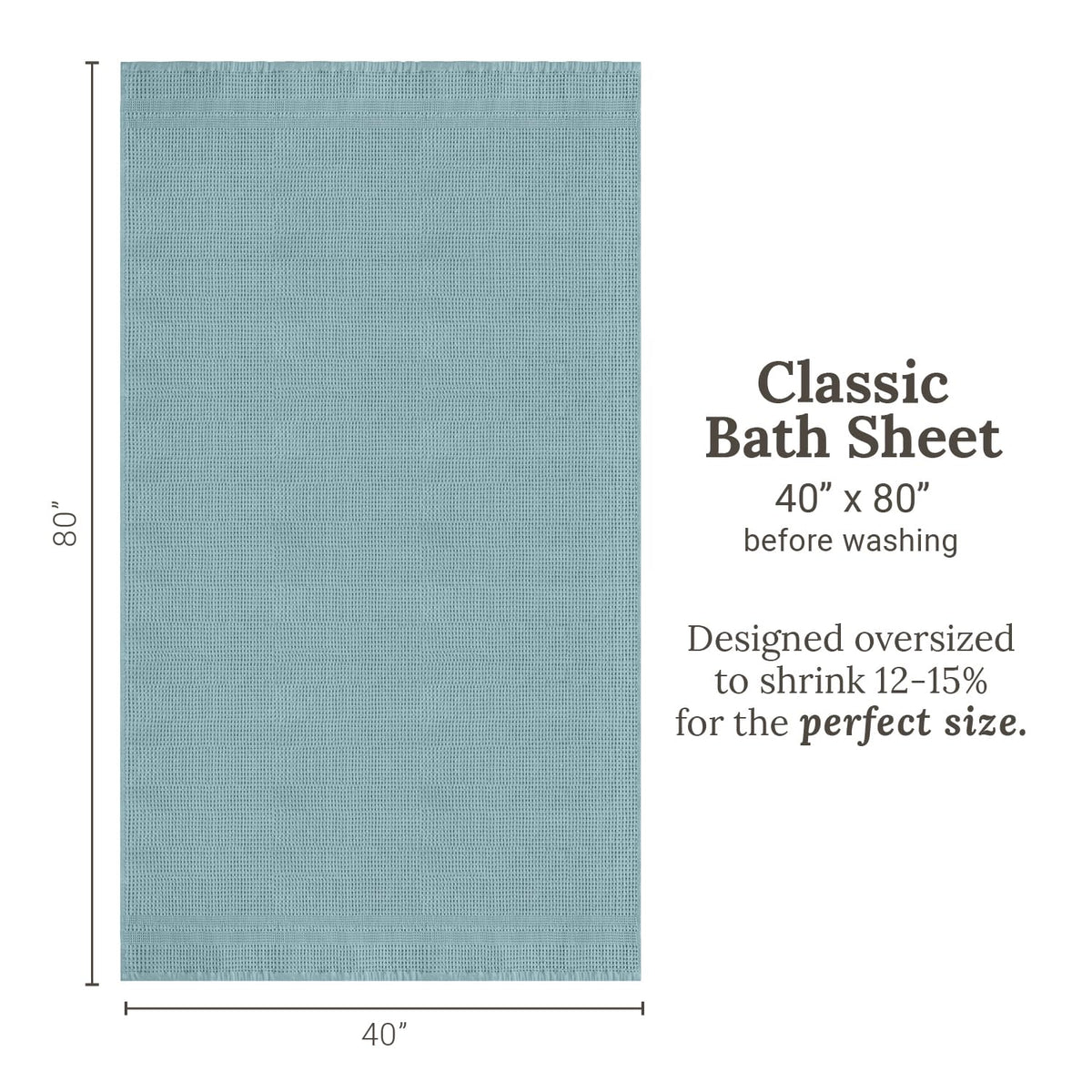 Waffle Bath Sheet Large Bath Towels Quick Dry Thin Body Towels (2 Count)