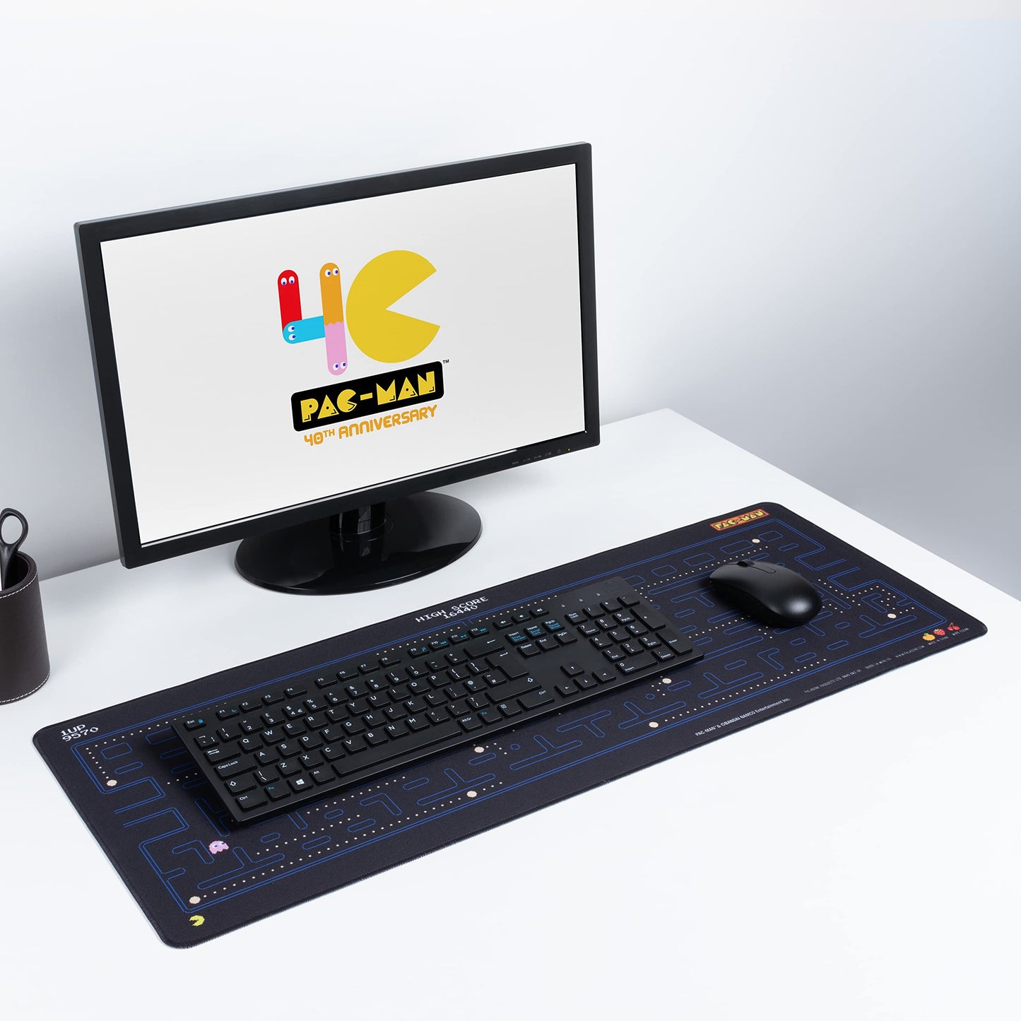 Paladone Retro Pac Man Large Gaming Mouse Pad for Desk Keyboard Mousepad Non-Slip