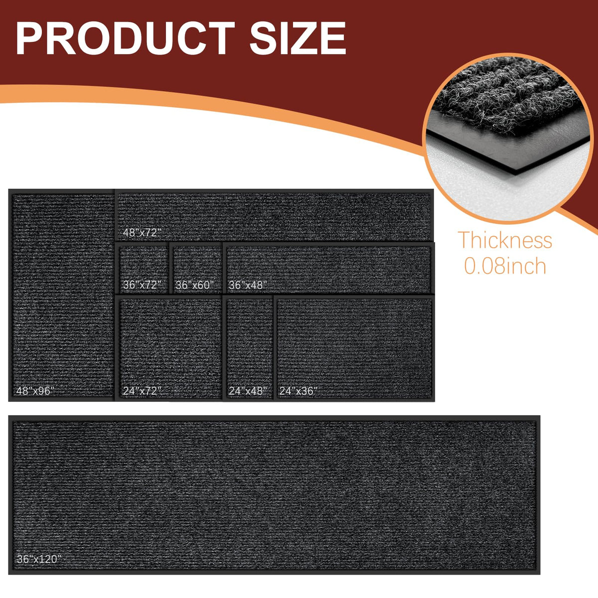 Indoor Outdoor Door Mat (6 Sq Ft)