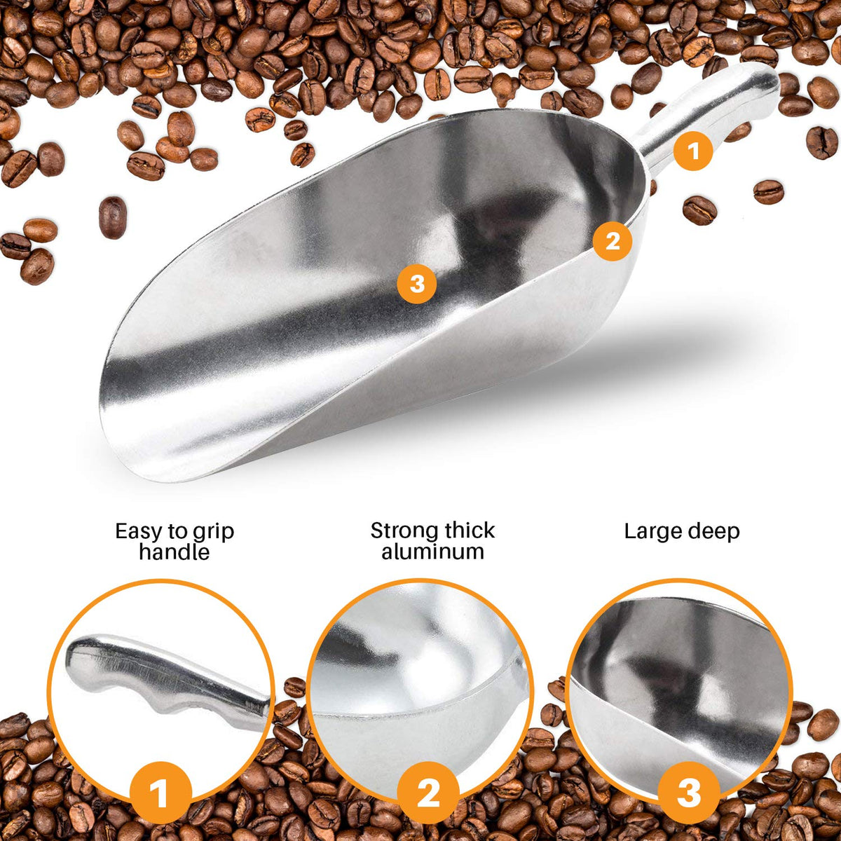 Cast Aluminum Utility Scoop