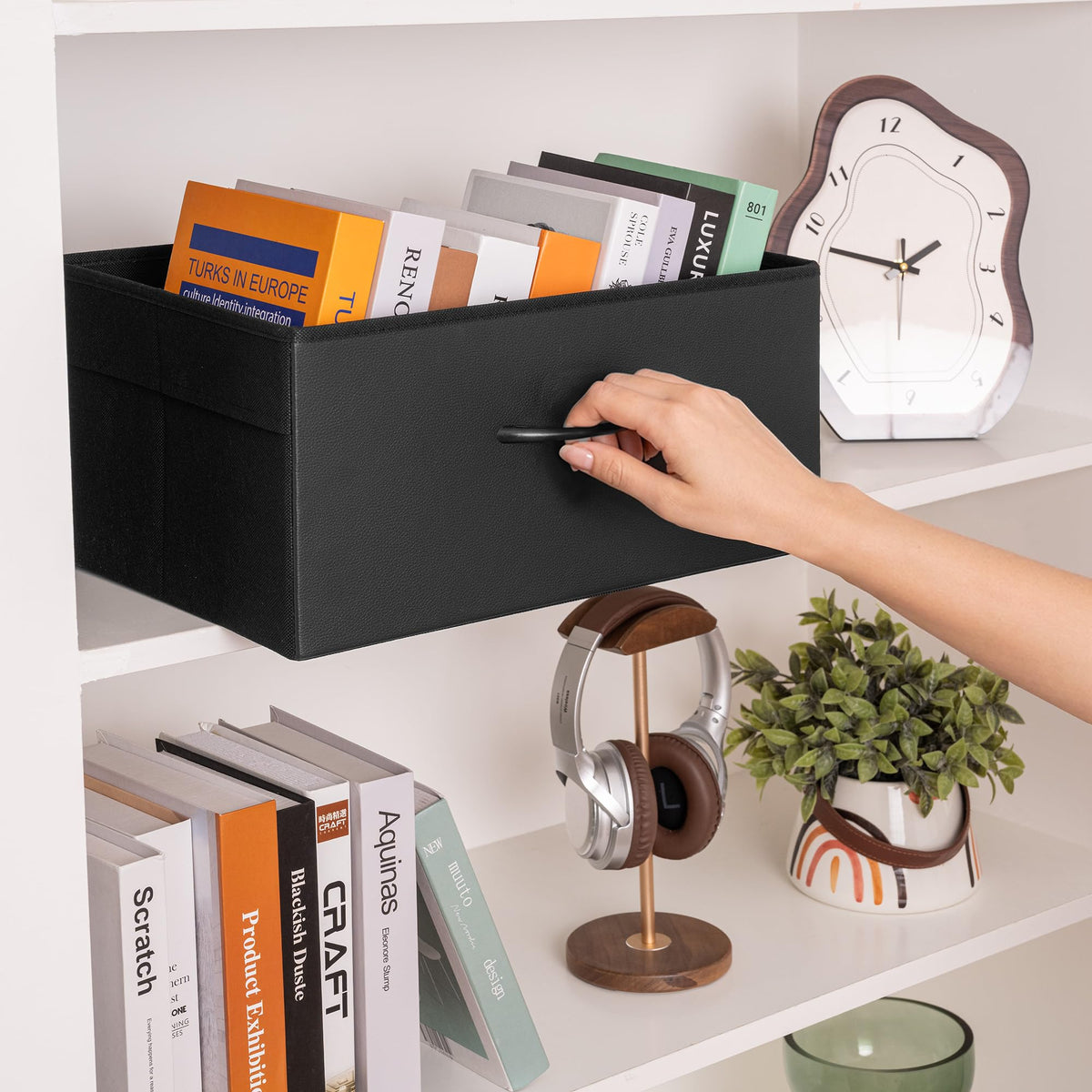 Black Storage Bins (4 Count)