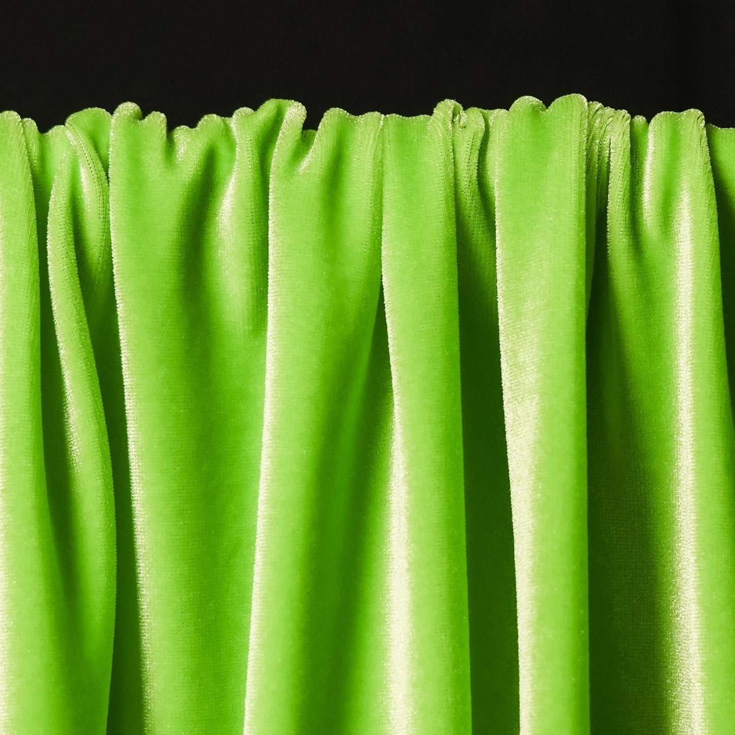 Ice Fabrics Stretch Velvet Fabric by The Yard - 60" Wide Soft Stretchy Fabric for Sewing Clothes, Apparel, Costume, Crafts - 90% Polyester 10% Spandex - Lime Green - 1 Yard