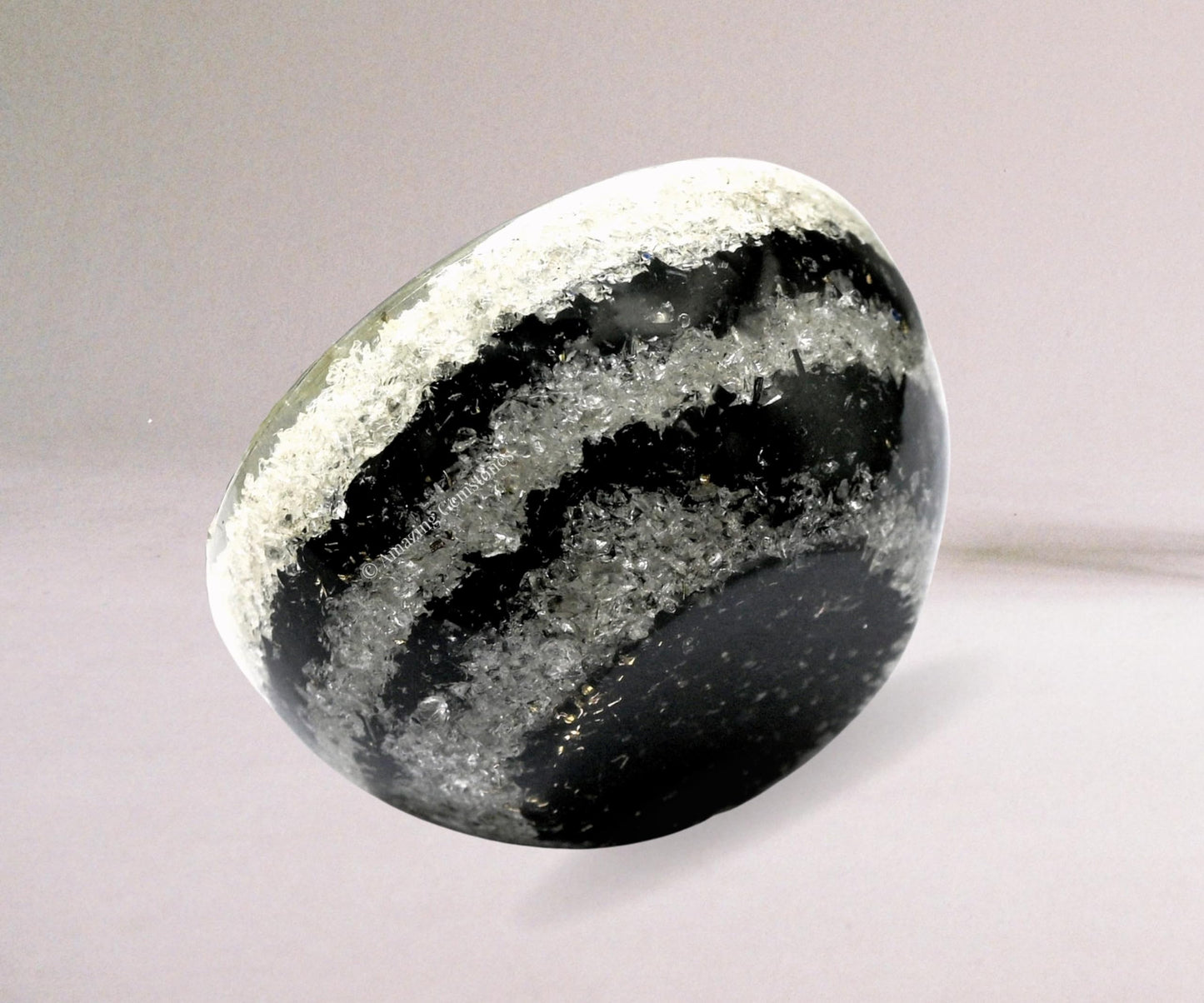Amazing Gemstone - 3" Orgonite Black Tourmaline & Clear Quartz Crystal Bowl for Meditation, Crystals and Healing Stones Gift and Protection