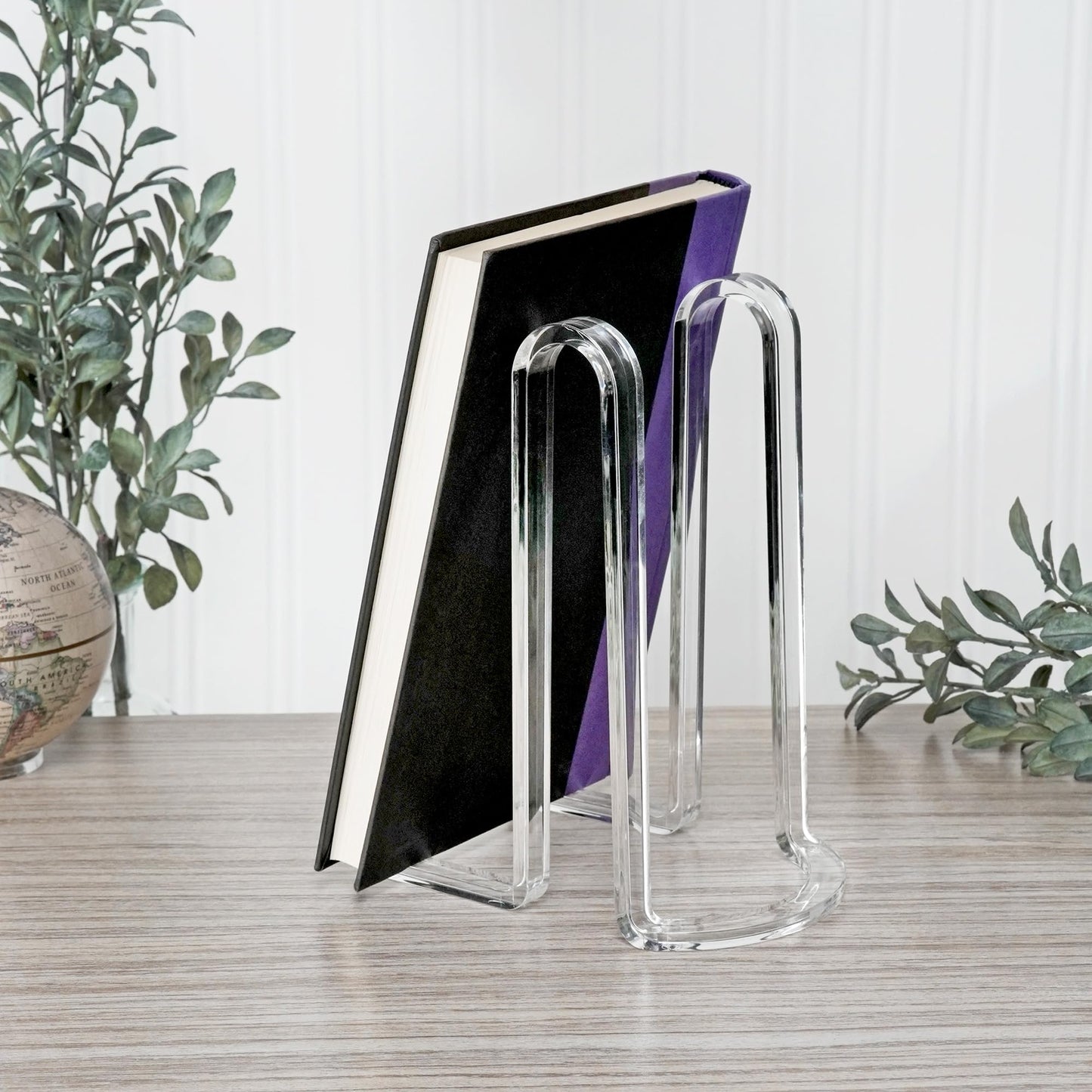 Plymor Clear Acrylic Ribbon-Style Display Easel, 7.5" H x 4" W x 6" D