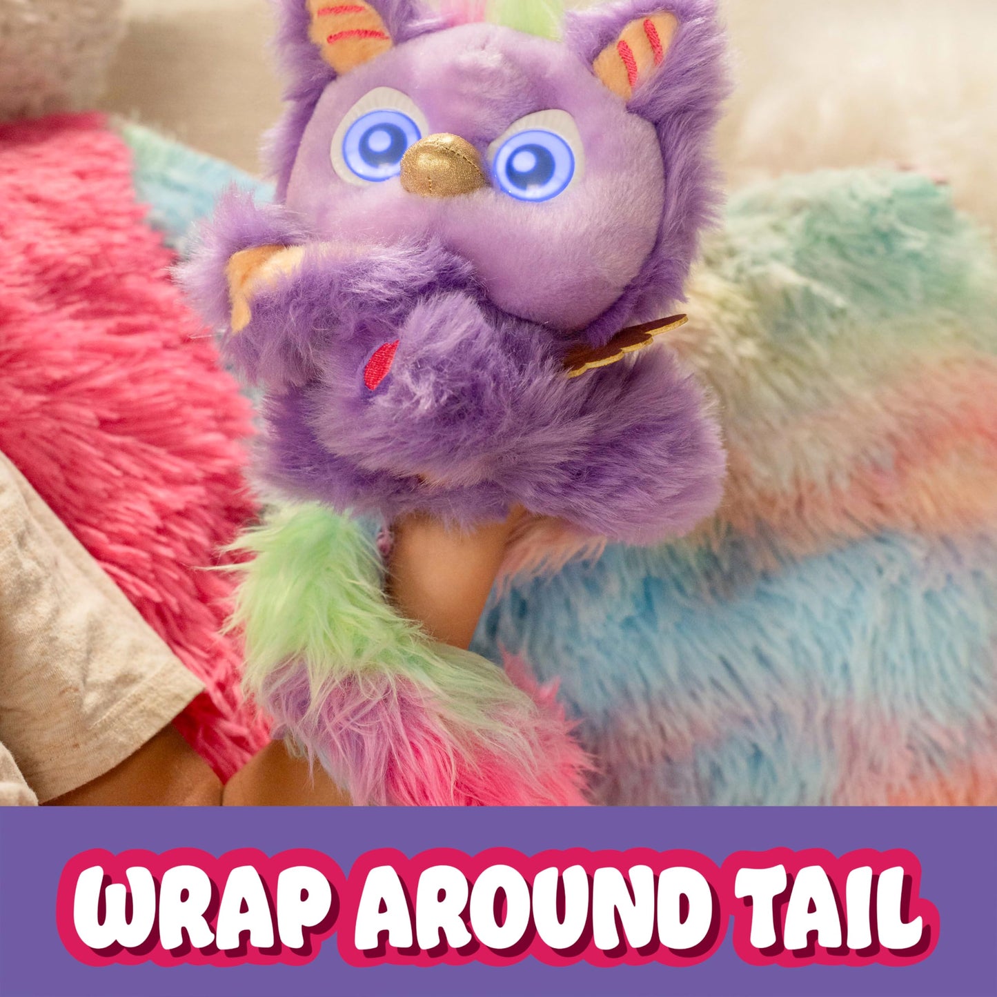 Furlings Furlittles Gryffin - 6.5" Interactive Plush Toy, 50+ Sounds & Expressions, Gift for Girls & Boys 3+, Purple