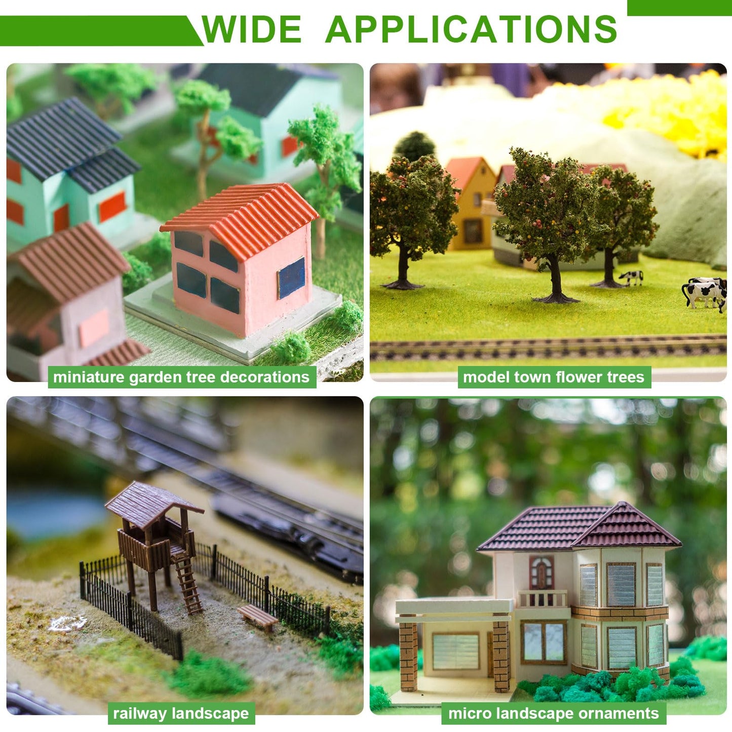 CoCud Model Grass Terrain Powder, 185ml Capacity, Fake Miniature Flower Grass Tree 5mm Nylon Flaxen - (Applications: DIY Dollhouse Fairy Garden Model Railway Landscape)