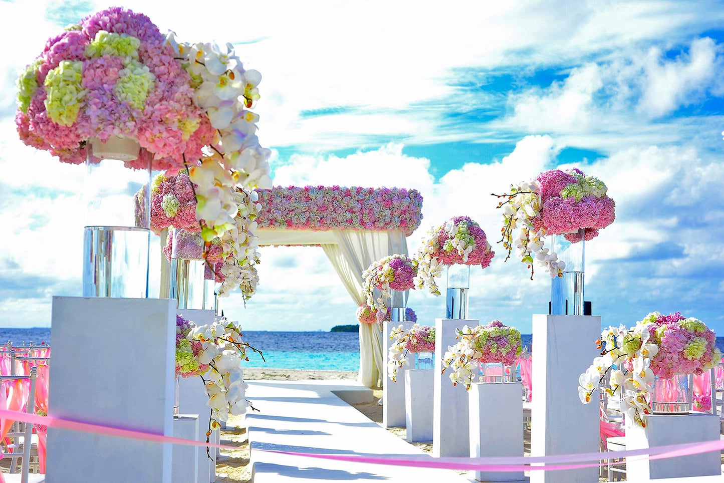 WGV Cylinder Vase, Width 8", Height 8", Clear Wide Large Diameter Flower Glassware, Floral Container, Planter Terrarium for Wedding Party Event, Home Accent Decor, 1 Piece