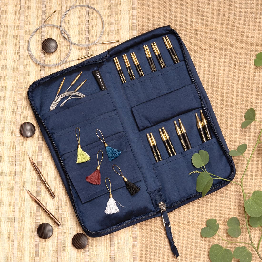 Lantern Moon Heirloom Interchangeable Circular Knitting Needle Set 5" (13 CM) | 10 US Sizes (2.5 to 11)