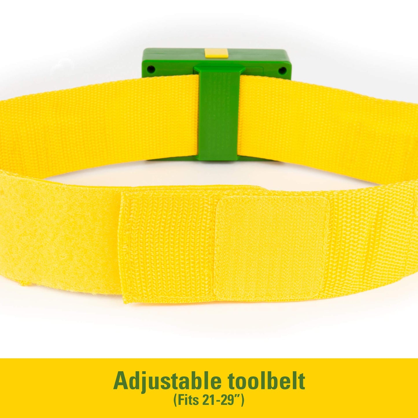 John Deere Deluxe Talking Toolbelt - 7-Piece Kids Tool Set - Interactive Construction Toys - Interactive Toddler Tools Playset - Green - 7 Count - Preschool Toys Ages 2 Years and Up