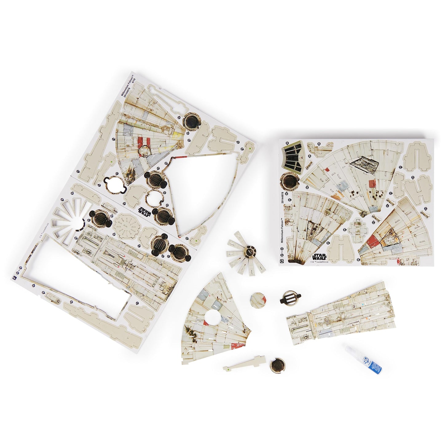 4D Build Star Wars Millennium Falcon 3D Model Kit, Star Wars Gifts, Desk Decor for Fans & Collectors, 223 Pieces, 3D Puzzles, Gift Ideas for Ages 12 & Up
