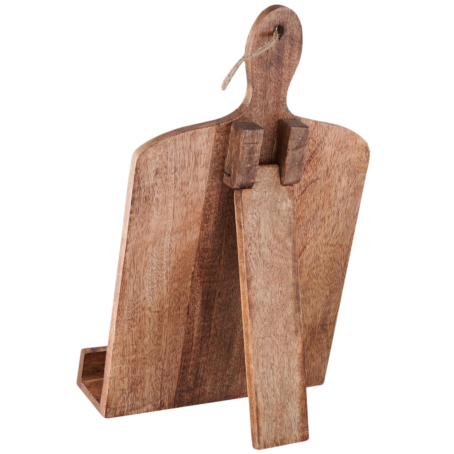 Wedding Gifts Solid Wood Cookbook Stand for Kitchen Counter Recipie Book Holder for Cooking, Chopping Board Style Foldable and Holder for Tablets and Cookbooks (Brown) Cooking Gifts