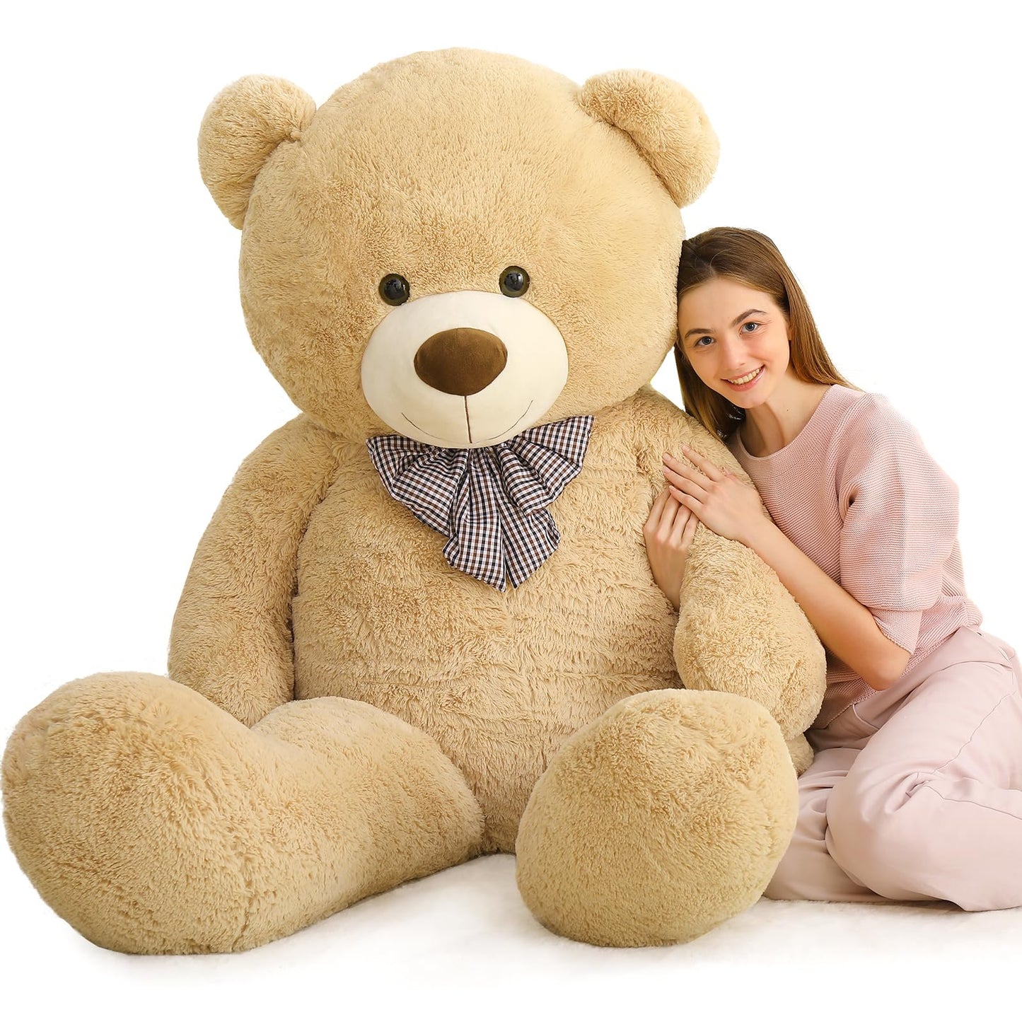 MaoGoLan Big Teddy Bear, 6 Feet Life Size Huge Plush Stuffed Animal, Adorable and Soft Teddy Bear Gift for Christmas, Valentine's, Birthday, or Long Distance