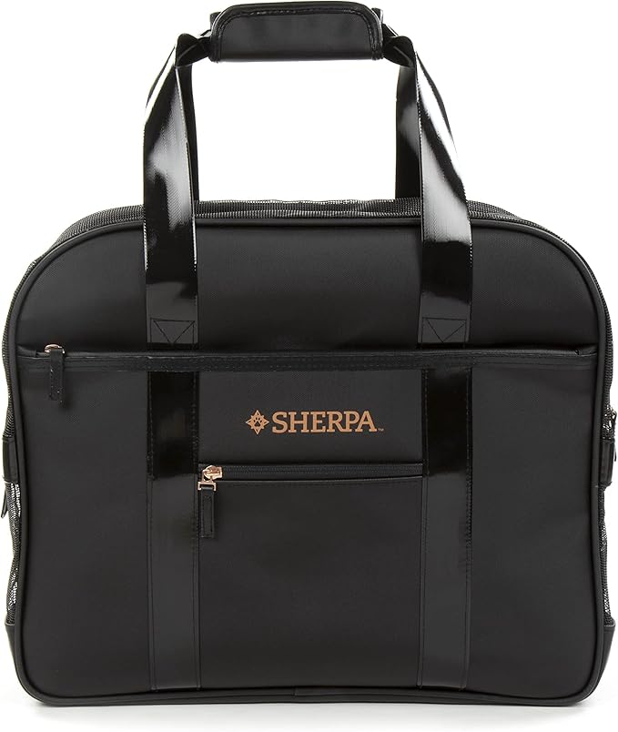 Sherpa Tote Around Town Travel Pet Carrier with Stay Clean Technology - Black, Small