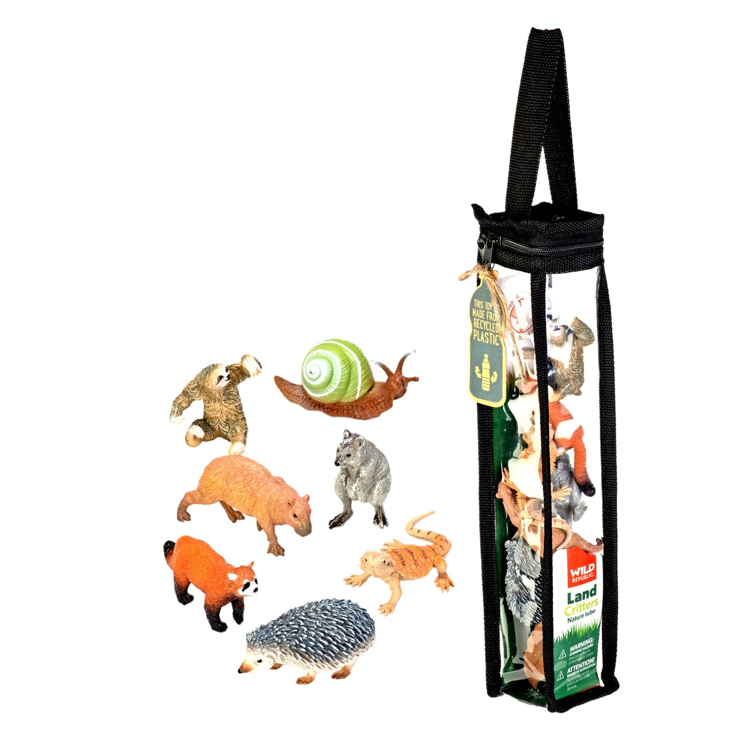 Wild Republic Nature Tube Land Critters, Toy Figures, Educational Toys, Interactive Play Set