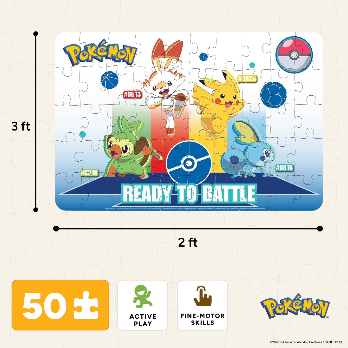 As a Template can we use This: Buffalo Games - 50 piece Giant Floor Puzzle - Pokemon (Input License) - Educational Puzzles for Kids Ages 4 and up - Large Pieces - 2 feet x 3 feet