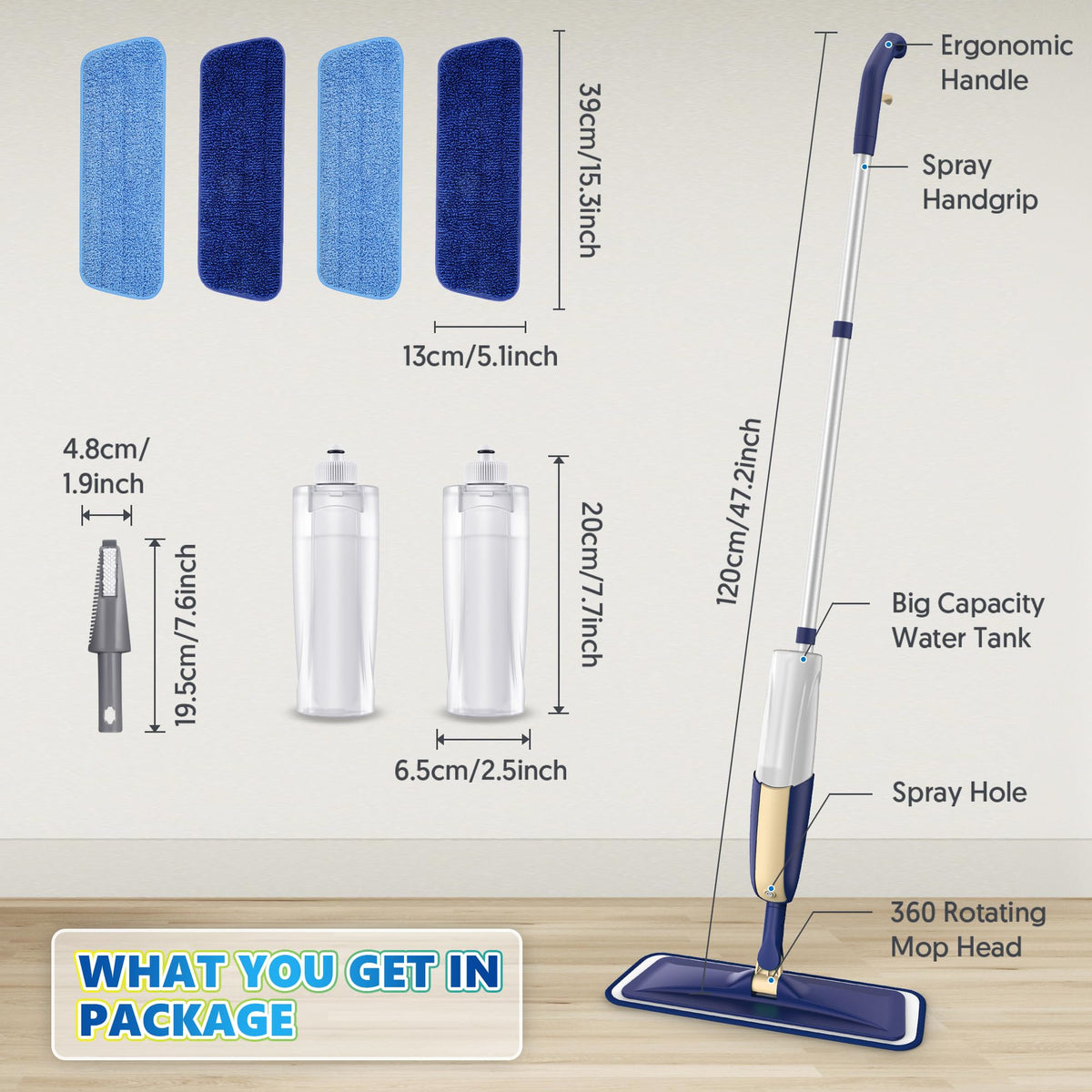 Spray Wet Mops for Floor Cleaning