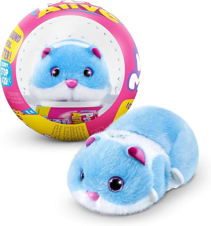 Pets Alive Hamstermania (Purple) by ZURU Hamster, Electronic Pet, 20+ Sounds Interactive, Hamster Ball Toy for Girls and Children