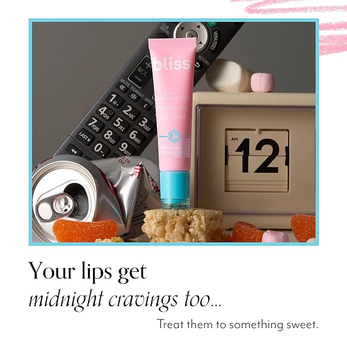 Bliss Mighty Marshmallow Hydrating Lip Mask | Long-Lasting Hydration for Dry Lips