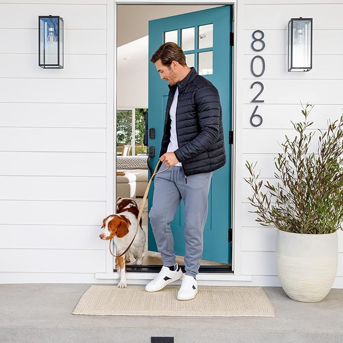 Yale Assure Lock 2 Deadbolt, Black Suede Smart Keyless Entry Door Lock with Z-Wave Connected Keypad for Code Entry, YRD450-ZW2-BSP