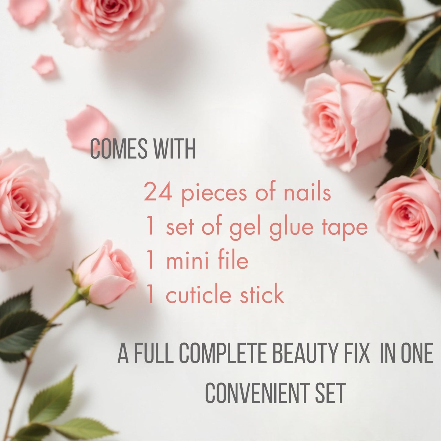 24 Pcs Press On Nails Short, Soft Gel Fake Nails, Glossy, Durable & Reusable, Easy to Apply Glue On Nails for Women By Bows And Knots
