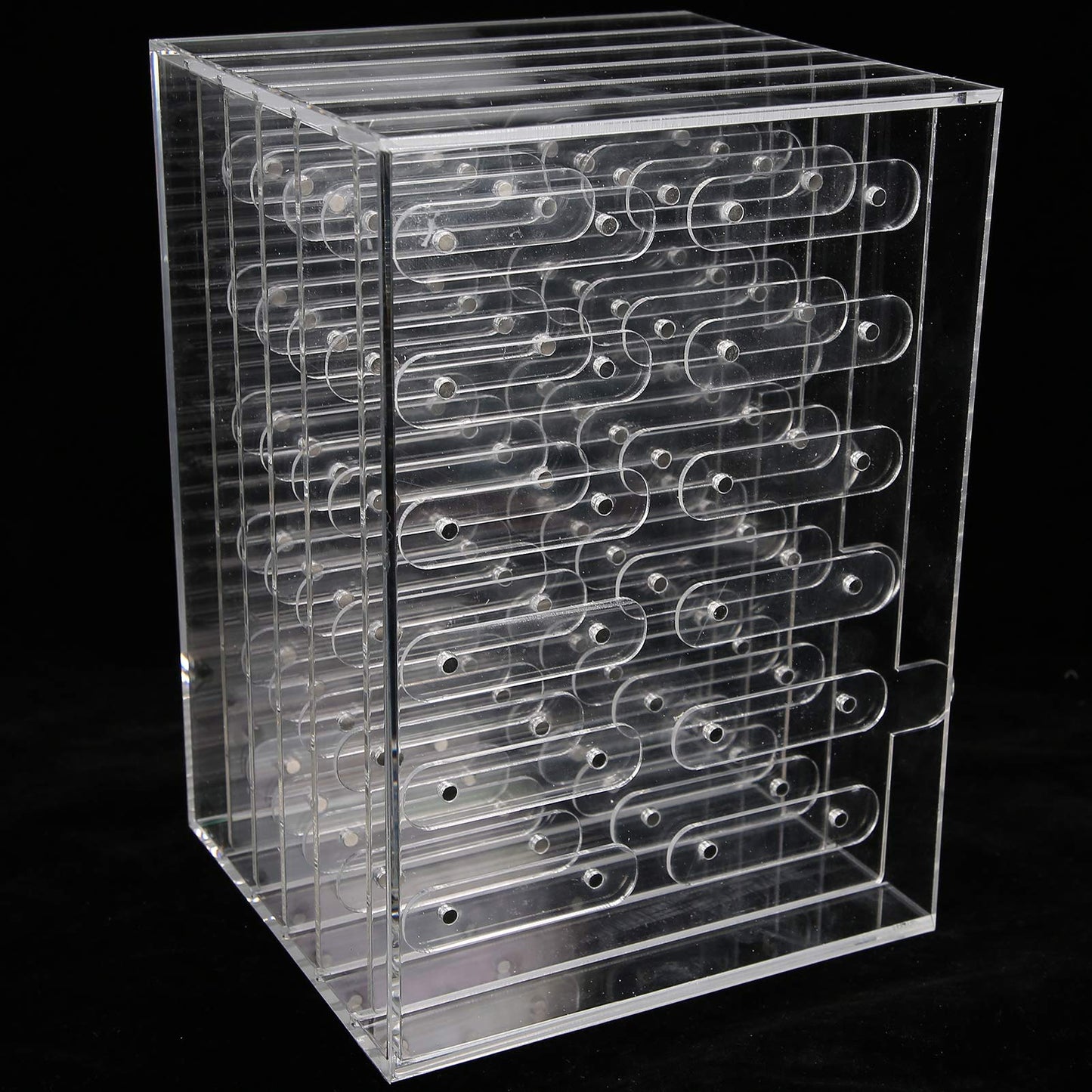 Nail Plate Display Stand, Anti-skid Easy To Disassemble Acrylic Panel Design Manicure Display Stand for Countertops for Cabinet for Decoration and