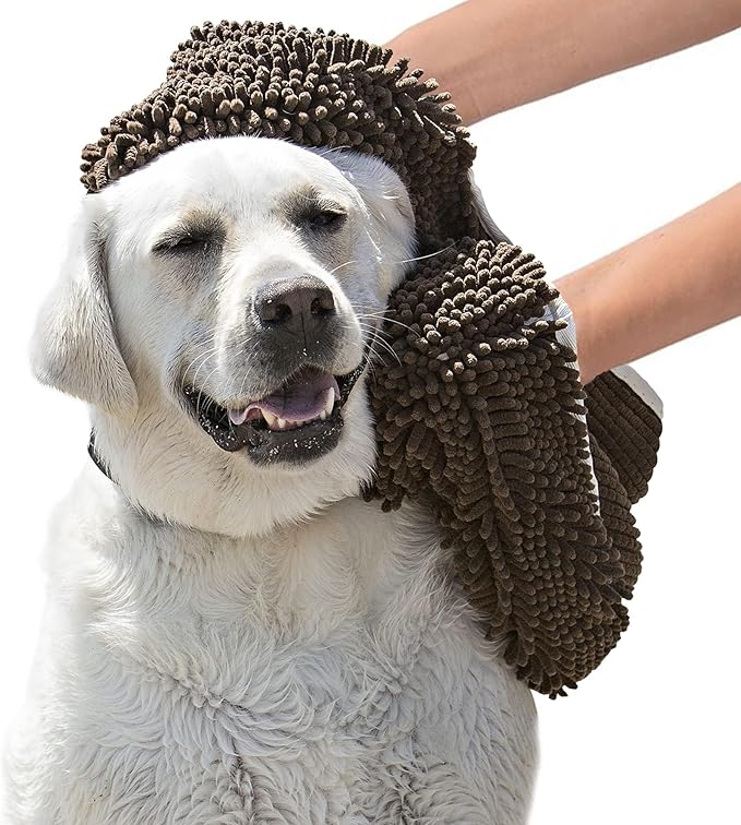 Soggy Doggy Super Shammy Absorbent Dog Towel, Beige, 31x14