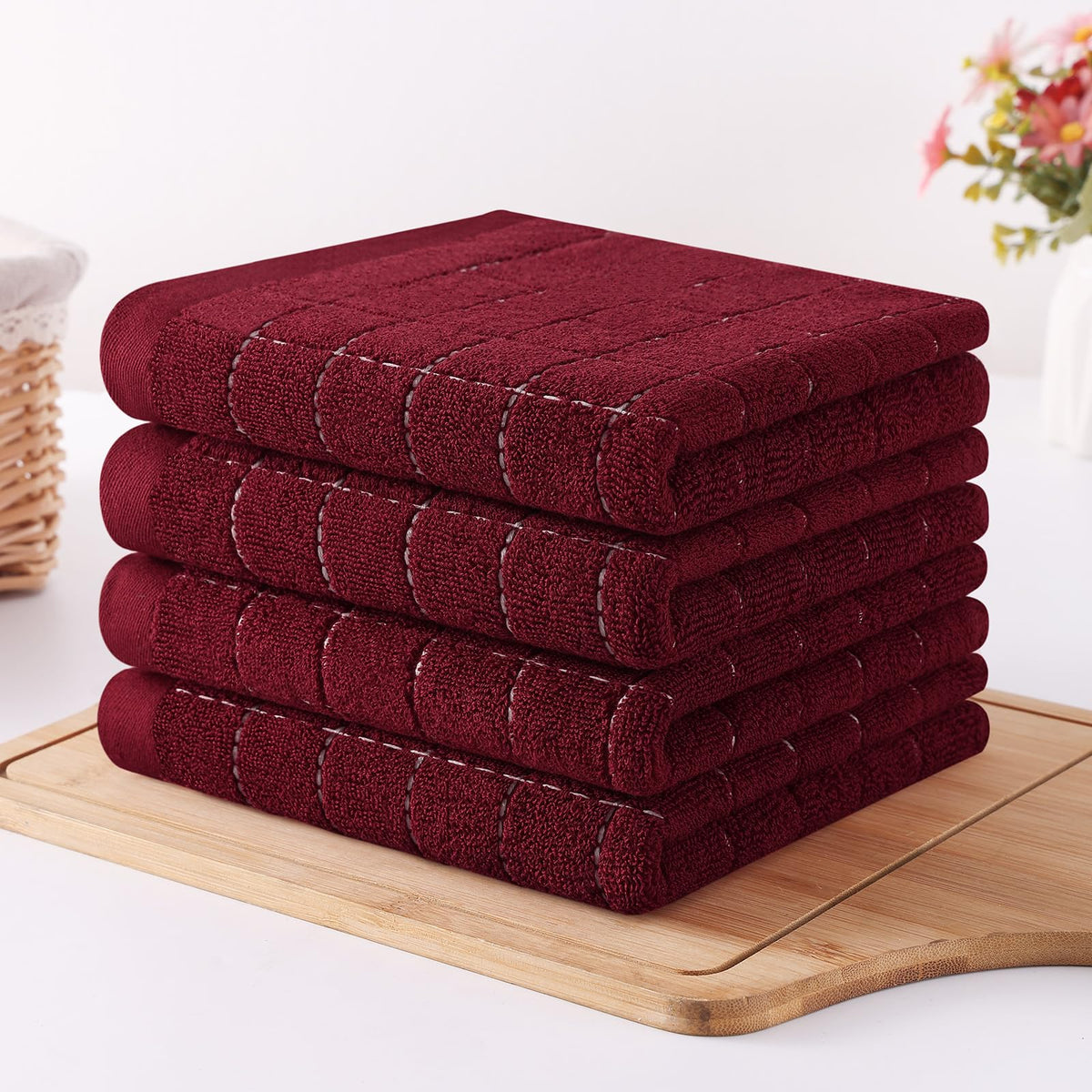 100% Cotton Terry Kitchen Towels (12 Count)