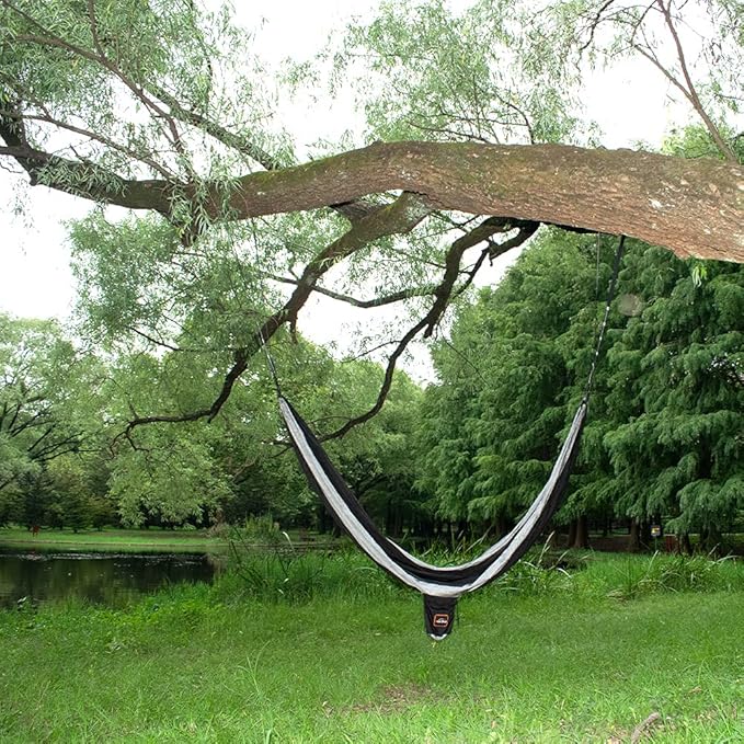 Camping Hammock, Super Lightweight Portable Parachute Hammock with Two Tree Straps Single or Double Nylon Travel Tree Hammocks for Camping Backpacking Hiking