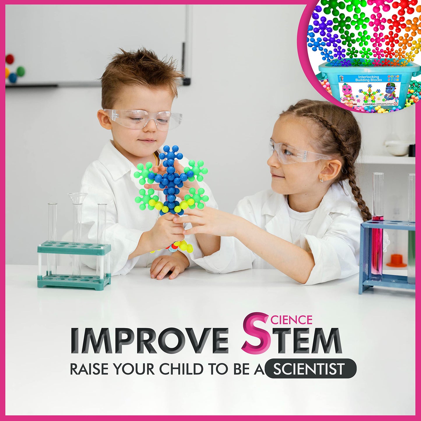 Curious 2 Learn 300pcs Pastel Building Blocks STEM Toy β Montessori Interlocking Discs Set for Kids 3+ | Educational Construction Set | Creative Gift for Girls & Boys | Safe, Durable & Colorful