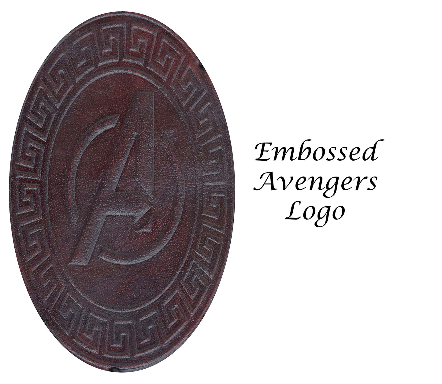 Avengers embossed 10 inches Handmade Leather Journal With Stones/Art Sketchbook & Travel diary with Vintage lock Latch
